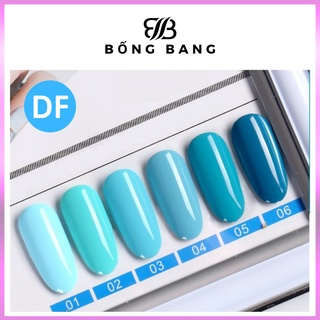 Sơn móng tay gel dùng máy hơ gel Sơn gel AS sơn nail tone xanh da trời BỐNG BANG mã DF 15ml