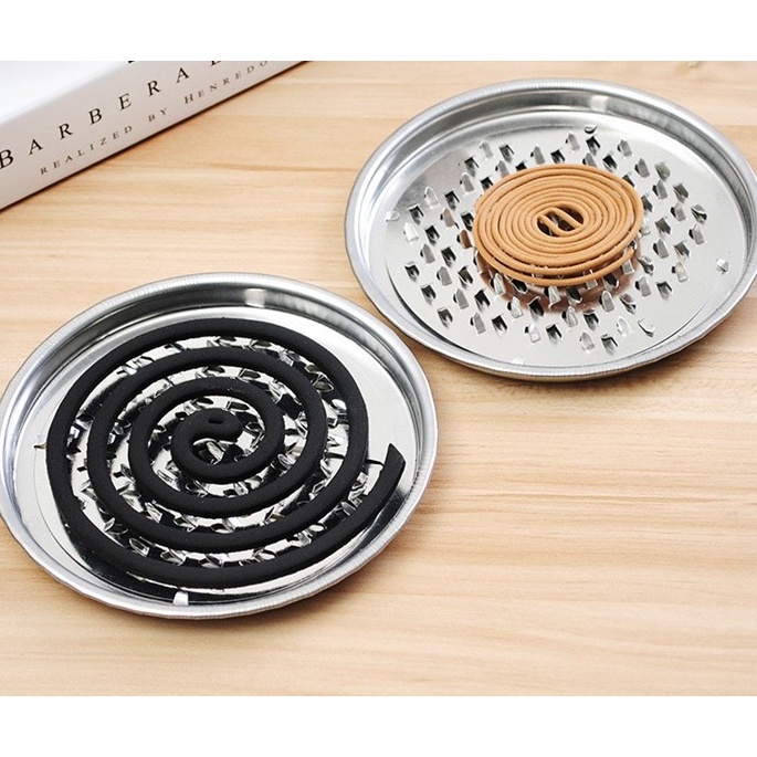 Khay nhang muỗi cao cấp kèm nắp tiện dụng ( giao màu ngẫu nhiên)