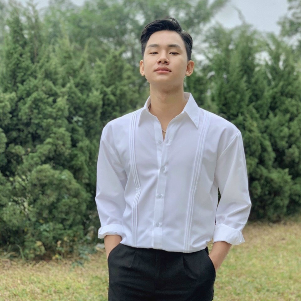 Áo sơ mi trắng phối sọc siêu đẹp