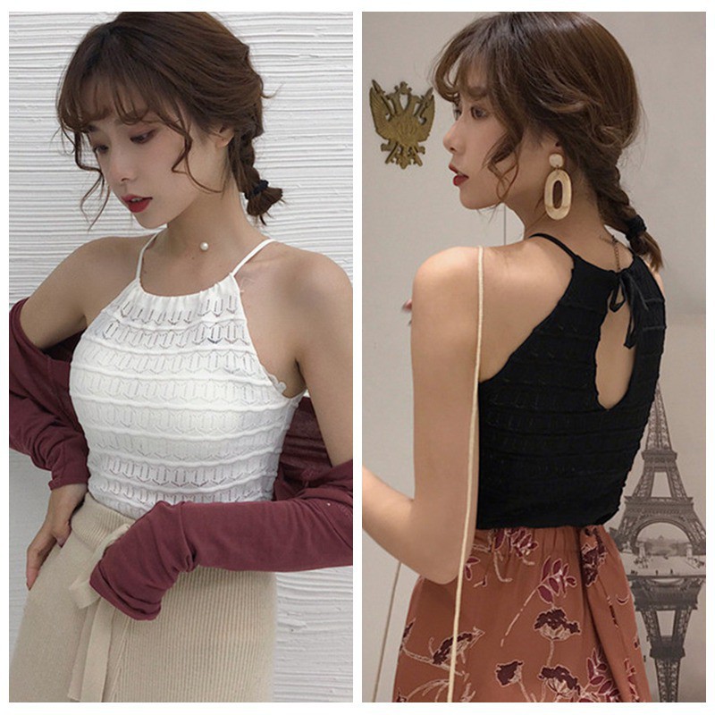 Áo dệt kim nữ cổ tròn không tay | BigBuy360 - bigbuy360.vn