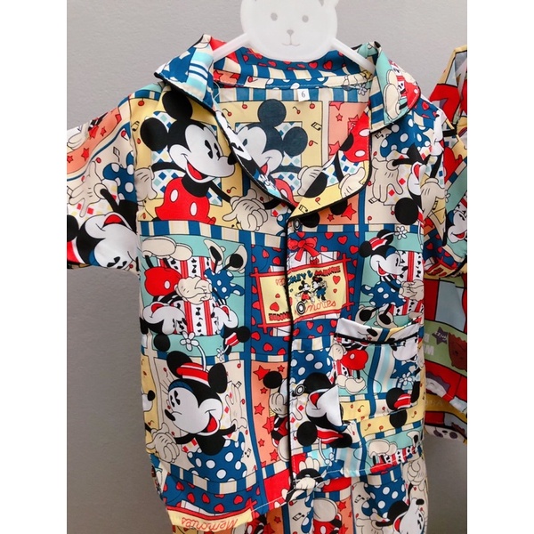 Pijama cho bé Thô lụa mịn đẹp họa tiết sắc nét chất liệu hút mồ hôi size 1-7 tuổi 6-30kg nhiều mẫu in