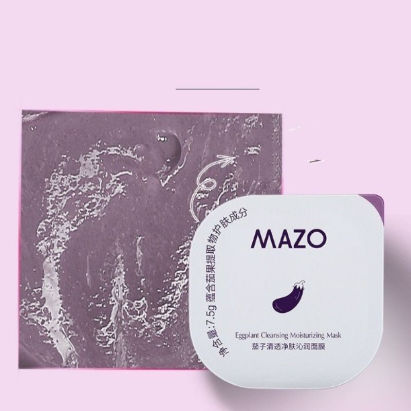 Mặt nạ bùn cà tím Mazo giúp dưỡng ẩm,làm sạch sâu, phục hồi làn da 7.5gr