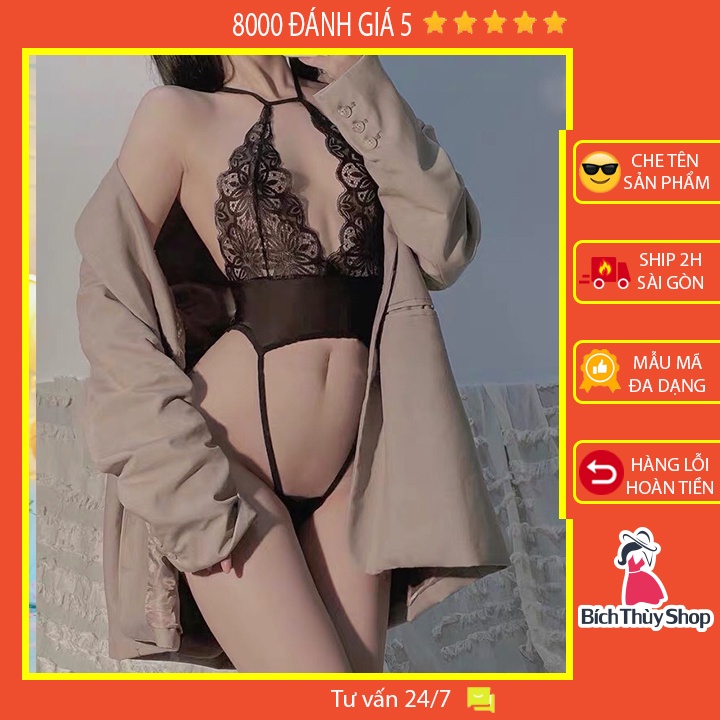 Bodysuit ren hoa dây chéo lưng gợi cảm BT5227 | BigBuy360 - bigbuy360.vn