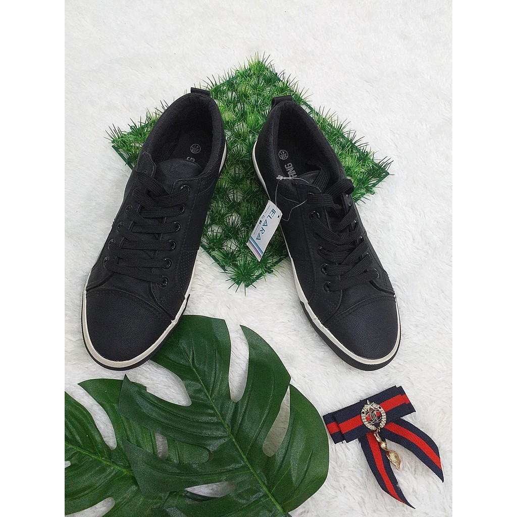 [GIÁ HUỶ DIỆT] GIÀY BATA NAM DA ĐEN