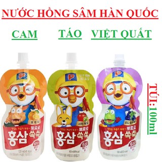 Nước hồng sâm Paldo vị hoa quả Hàn Quốc hộp 10 chai - Hàng Chính Hãng