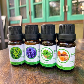 [TRỢ GIÁ] Combo 4 lọ tinh dầu nguyên chất 100% + 5 bóng đèn xông tinh dầu cao cấp để thay thế