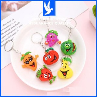 Móc khóa phụ kiện túi ví cute 💕𝑭𝒓𝒆𝒆𝒔𝒉𝒊𝒑💕 hình hoa quả mặt cười Birdbook