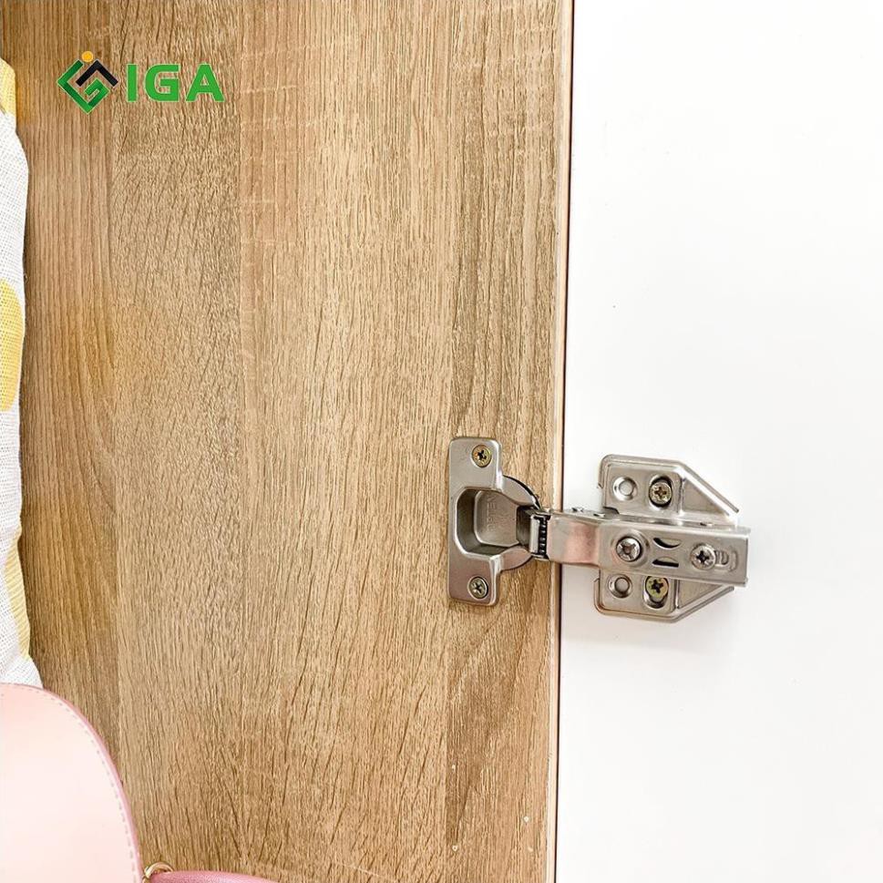 Tủ quần áo gỗ 2 cánh kết hợp treo và ngăn tiện lợi, tủ quần áo cá nhân IGEA shelf - GP129