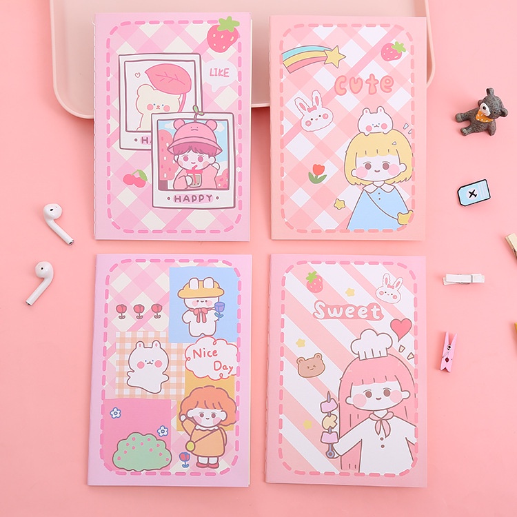 Sổ tay Mini Hoạt hình Cute A5 60 trang DecorMe Note book dễ thương dùng để ghi chép kế hoạch ghi nhơ SMN