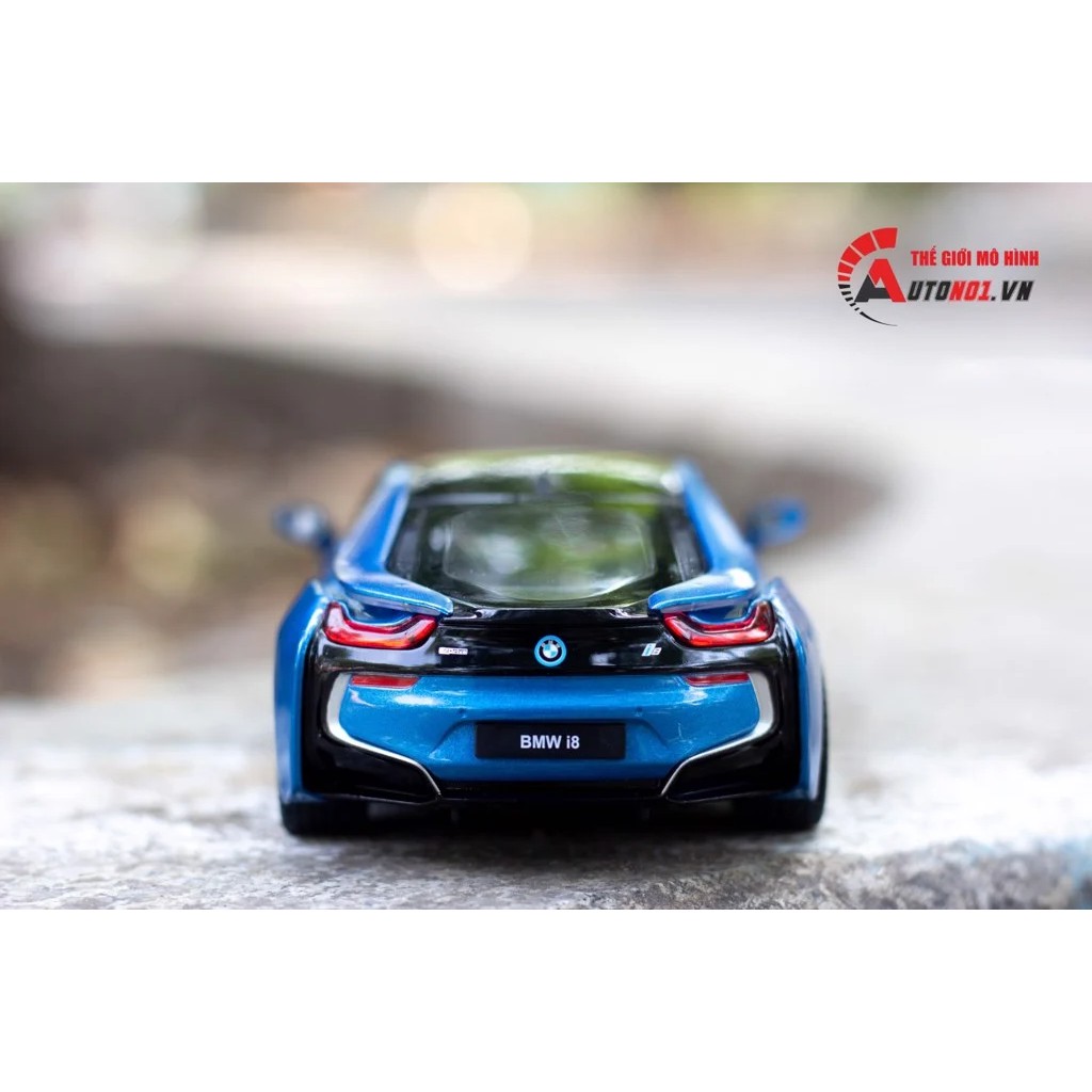 MÔ HÌNH XE BMW I8 BLUE 1:24 RASTAR 4147