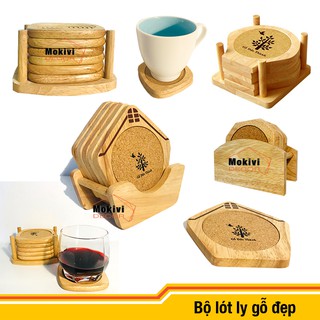 Lót ly gỗ trên Bàn Ăn Phong Cách