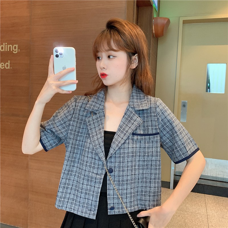 Xiaozhainv Áo Khoác Vest Dáng Rộng Kẻ Sọc Kiểu Hàn Quốc Cá Tính | BigBuy360 - bigbuy360.vn