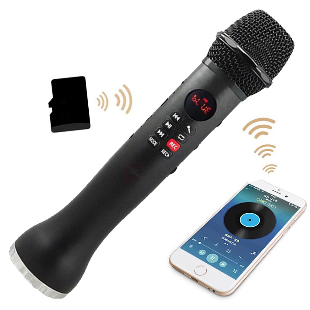 Micro Karaoke Bluetooth cao cấp thế hệ mới L-598 âm thanh chất lượng
