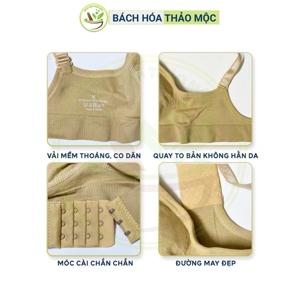 Áo Lót Không Gọng Bầu Cho Con Bú Nâng Ngực Thông Hơi Thoáng Mát