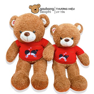 Gấu Bông Teddy Áo Len Kiss Cao Cấp Gấu Bông Béo Phì