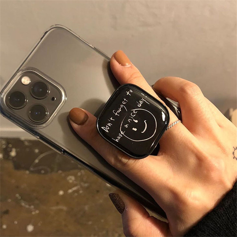 Chống điện thoại Popsocket in bóng khổ vuông iring pop up họa tiết đáng yêu