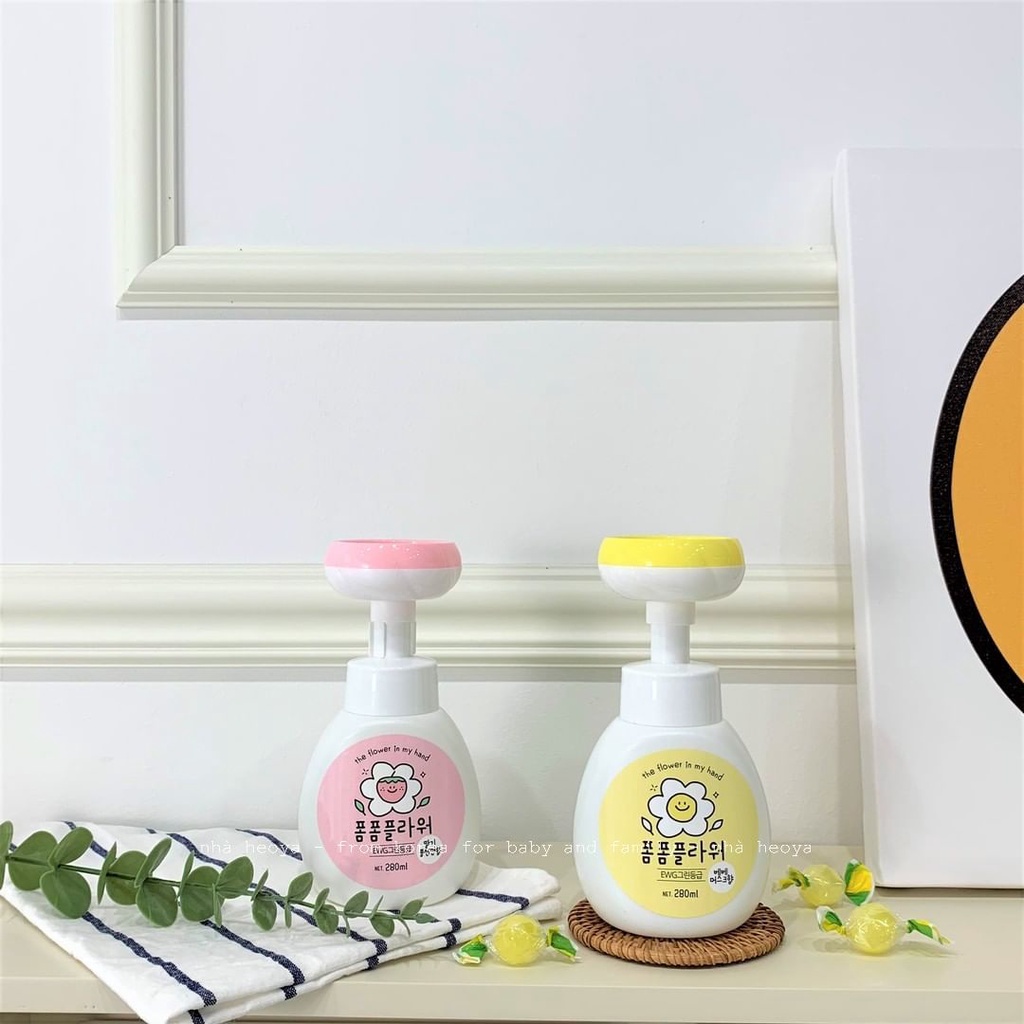 NƯỚC RỬA TAY TẠO BỌT HÌNH BÔNG HOA POMPOM FLOWER MADE IN KOREA