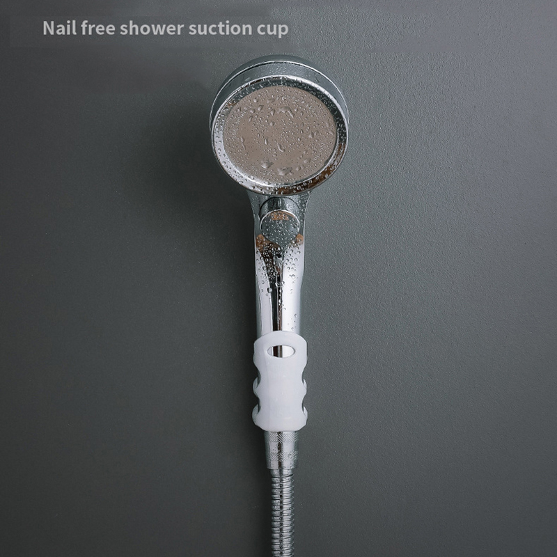 Giá đỡ đầu vòi hoa sen có giác hút gắn tường tiện lợi cho nhà tắm