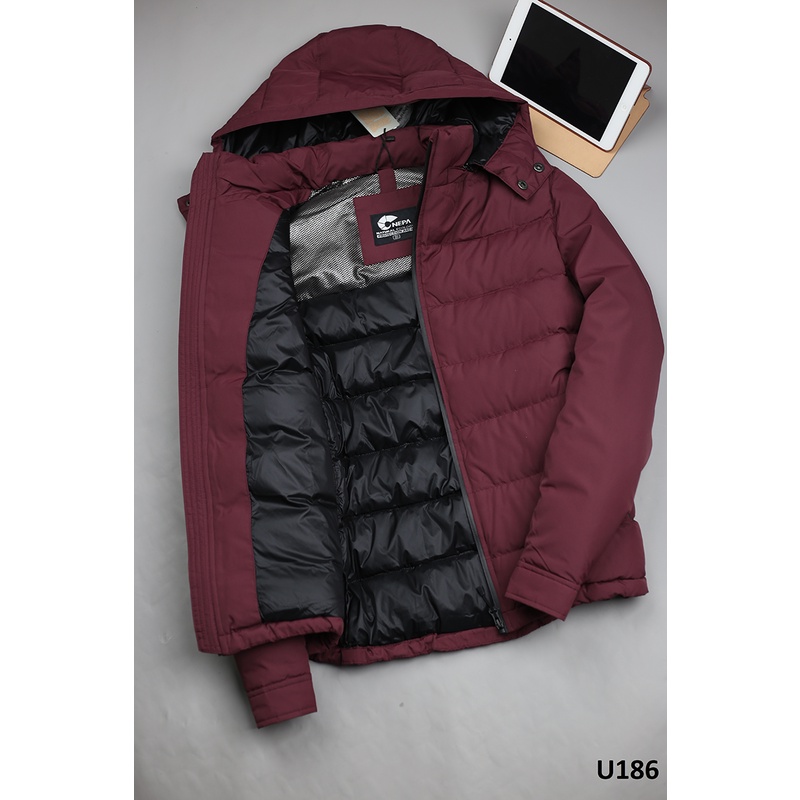 Áo phao Lông Vũ nam có mũ tháo rời, Xuất Hàn Quốc chống thấm nước, nhẹ ấm áp!