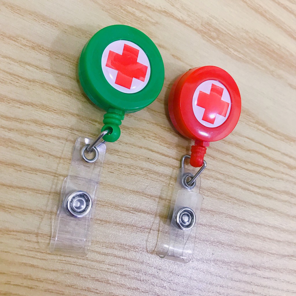 5 Kẹp thẻ, bảng thẻ, kẹp yoyo co rút thông minh y tá, bác sĩ, điều dưỡng bệnh viện, trung tâm y tế