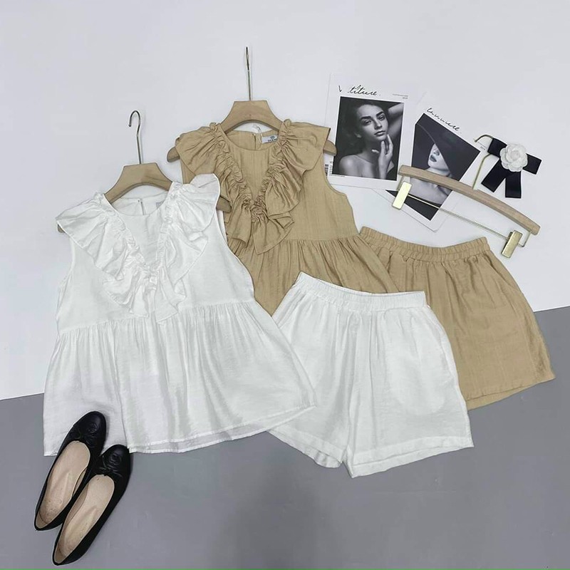 Set Bộ Đẹp - Set Bộ Tiểu Thư Thiết Kế Chất Liệu Đũi Cao Cấp - Thời Trang Dressery Store