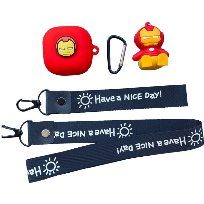 Vỏ Bảo Vệ Hộp Đựng Tai Nghe Silicon Hình Siêu Anh Hùng Cho Galaxy-Buds Live