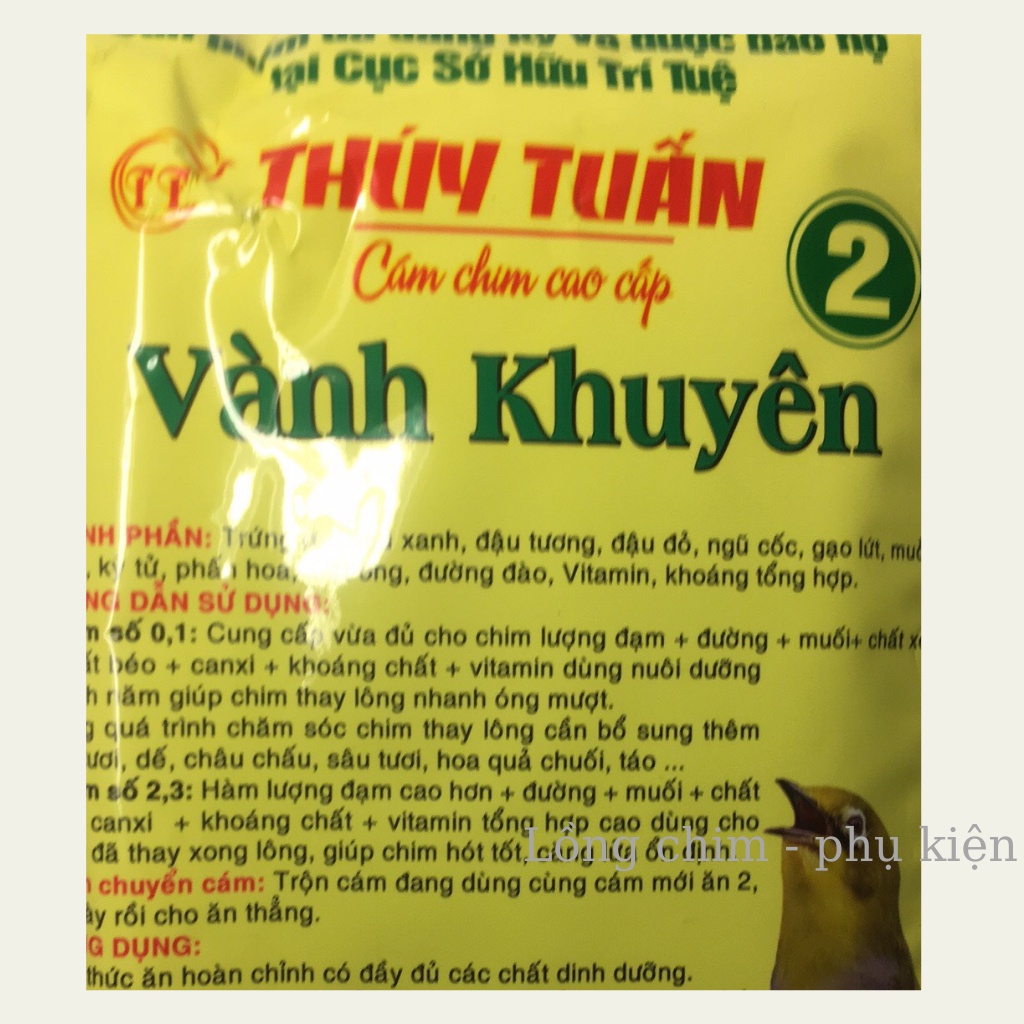 Cám chim khuyên Thúy Tuấn số 2 cao cấp 100gram  - Cám chim Khuyên cao cấp số 1 MIKITA chất lượng