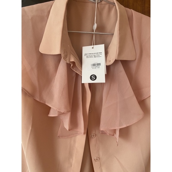 Pass áo sơ mi lụa Orchid size S