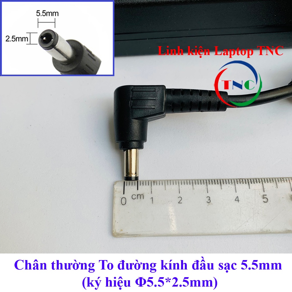 [Sạc Zin] Sạc Laptop Asus 19V - 4.74A (90W) chân To ký hiệu đầu sạc Φ5.5*2.5mm Asus K43s, K53s, K53sd, K53sv, K45, K55