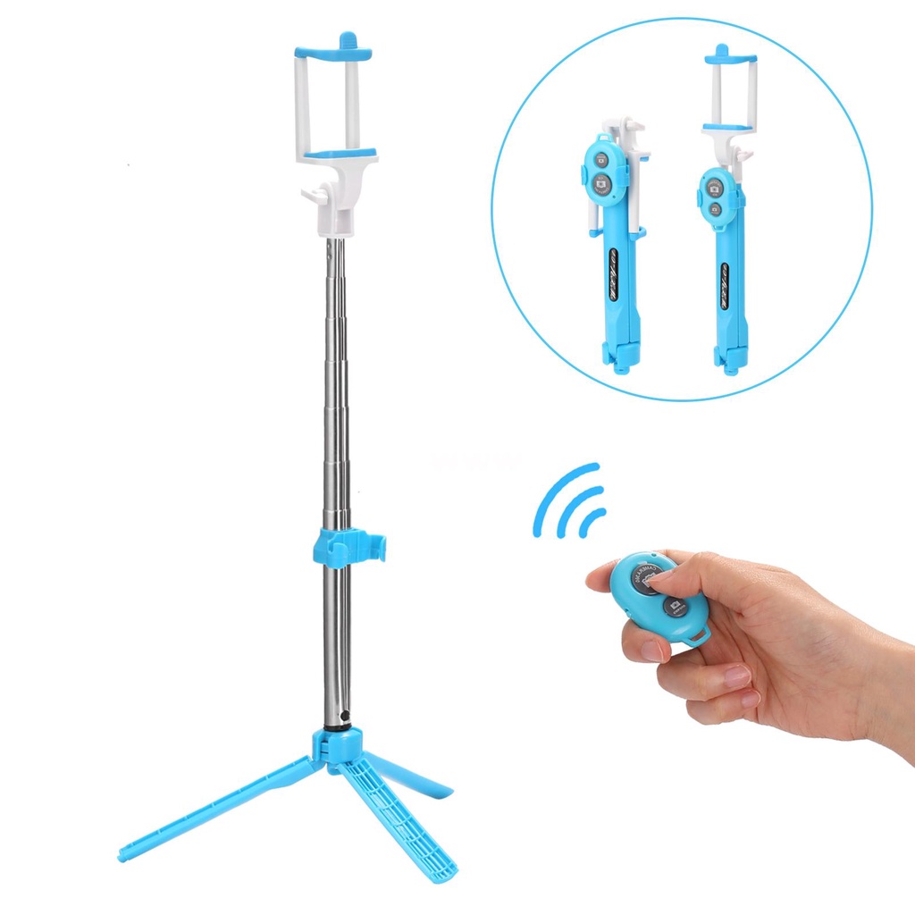 Gậy Chụp Ảnh Tự Sướng Bluetooth Không Dây Có Thể Kéo Dài Cho Điện Thoại
