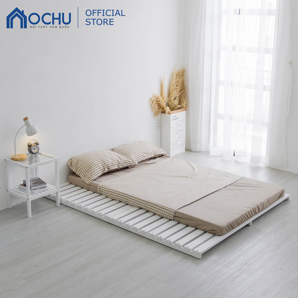 Giường Ngủ Pallet Gỗ Thông OCHU - Nancy Bed - White | BigBuy360 - bigbuy360.vn