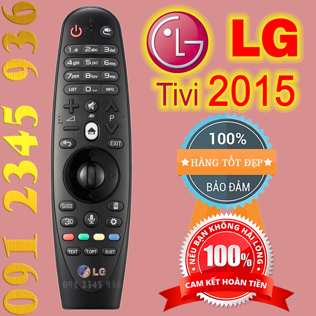 Remote Điều khiển tivi LG mẫu năm 2015 có Chuột bay có Giọng nói và tặng Pin Magic Remote AN-MR600 Made in KOREA