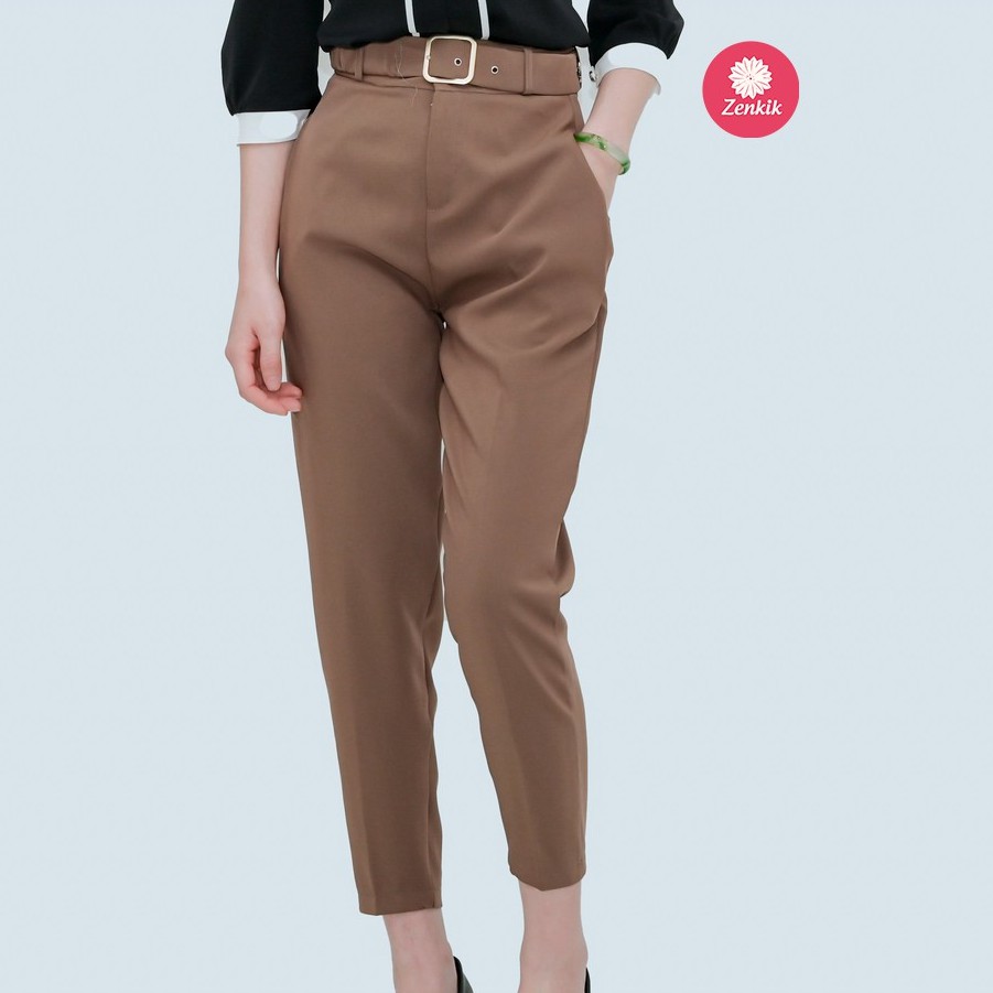 Quần âu nữ thời trang Zenkik kèm đai dáng trẻ trung hiện đại QT07 | BigBuy360 - bigbuy360.vn