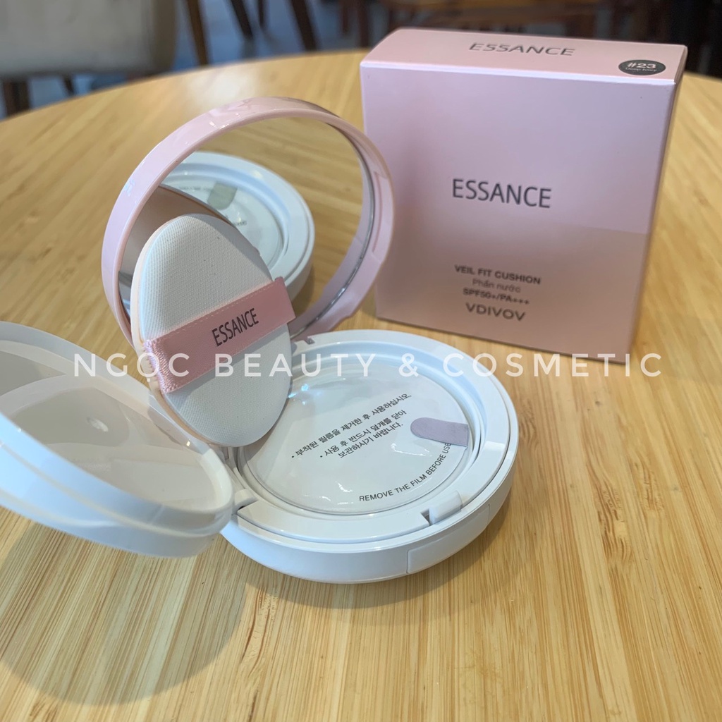 Phấn nước mịn lì mờ khuyết điểm Essance Veil Fit Cushion SPF50+ PA+++ 15g