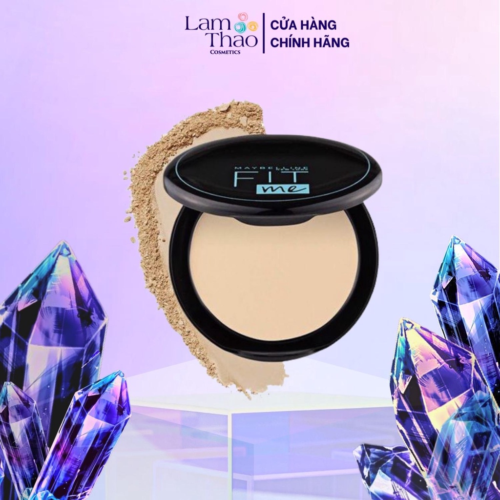 Phấn Nén Mịn Lì Kiềm Dầu 12H Maybelline Fit Me Matte + Poreless Powder 12H Oil Control SPF 28 PA+++ 6G