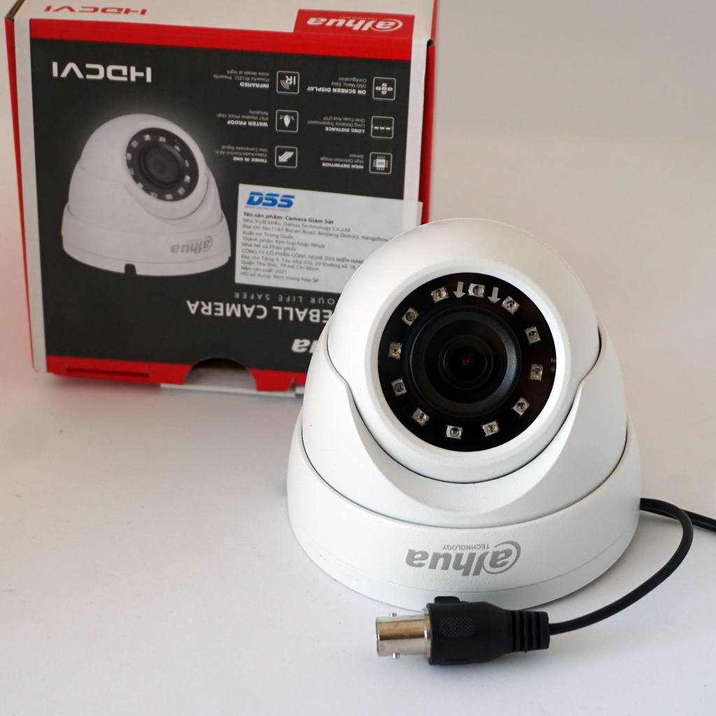 Camera an ninh DAHUA HAC-1200MP HDCVI 2MP Tính năng Chống Ngược Sáng,Hình ảnh Sắc Nét,Chống Thấm Nước- BH 24TH