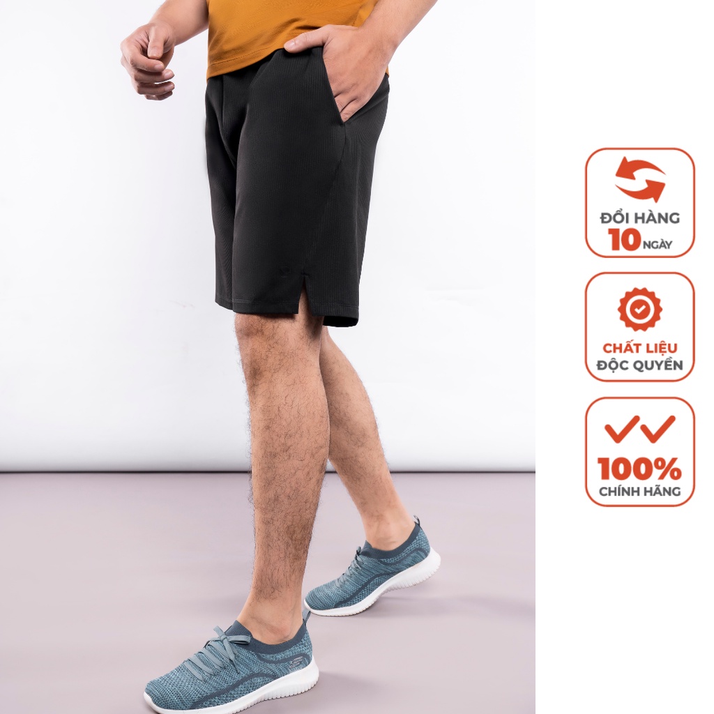 Quần Short Nam Rimo Livan Sport Siêu Nhẹ Hỗ Trợ Vận Động Tối Đa Màu Đen