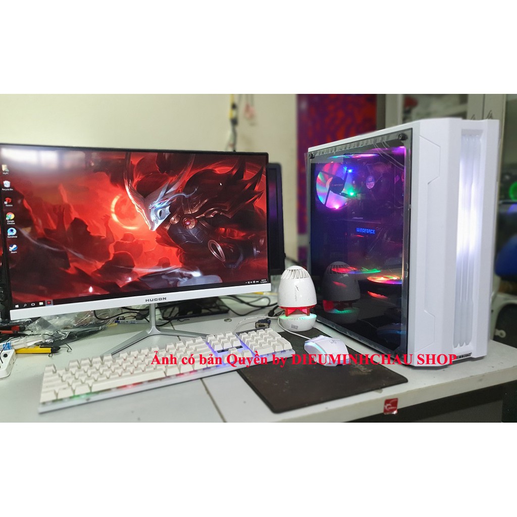 [MÁY MỚI] Bộ máy tính chơi GAME i3 9100f thế hệ mới màn 24 inch Led ips cao cấp mới full box 100% | BigBuy360 - bigbuy360.vn