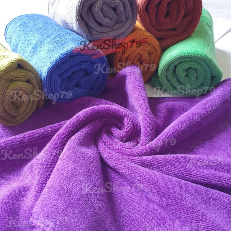 Khăn lau xe Microfiber mềm mịn thấm hút nước tốt Chuyên Dụng lau rửa xe hơi