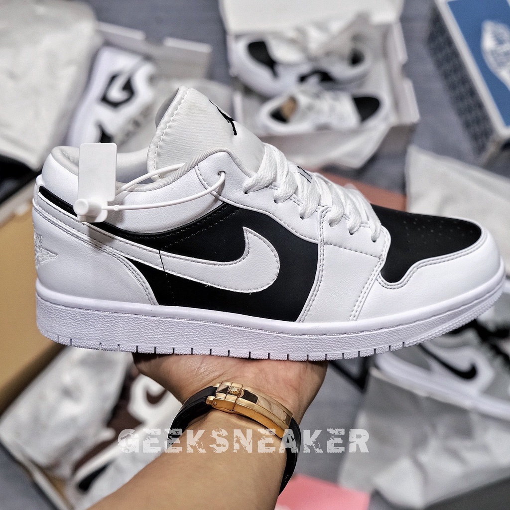 [GeekZoneSneaker] Giày Sneaker Cổ Thấp Air Jordan 1 Low &quot; Panda &quot; | White Black