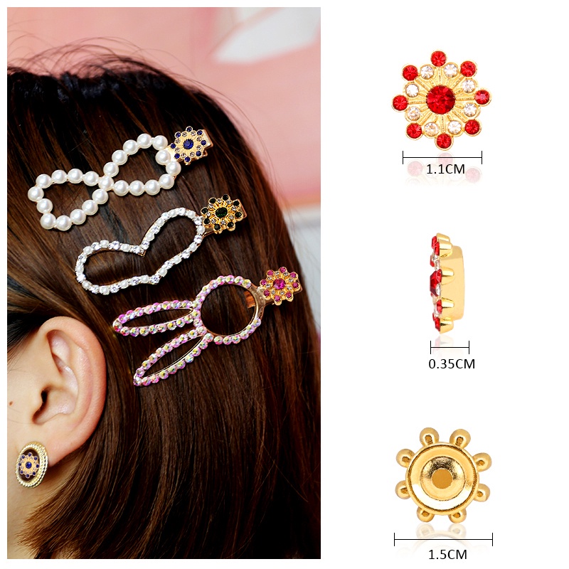 Bán Sỉ Kẹp Đính Hạt Ngọc Trai Làm Đồ Thủ Công DIY Cho Quần Áo Trẻ Em