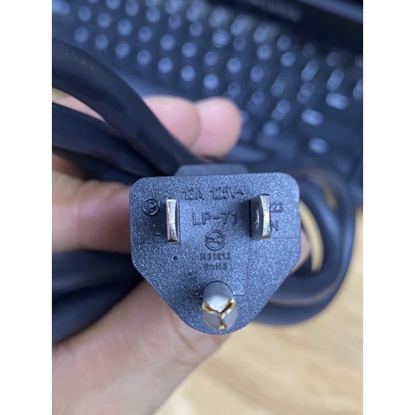 Dây nguồn 13A lõi đồng xịn 3x1.25mm2 3 chấu Zin hp tải 1600W - 2200W chính hãng Mỹ