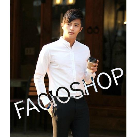 Chuyên sỉ và lẻ Áo sơ mi cotton nam Facioshop SB349