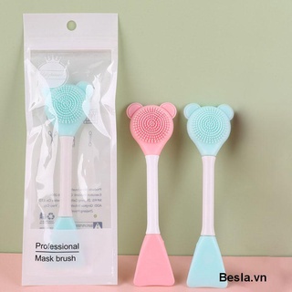 ⭐Bàn chải silicone rửa mặt tẩy tế bào chết loại bỏ mụn đầu đen cầm tay mềm mại