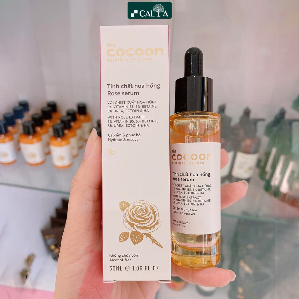Tinh Chất Serum Hoa Hồng Cocoon Cấp Ẩm, Phục Hồi, Giúp Da Căng Mịn - Cocoon Rose Serum 30ml