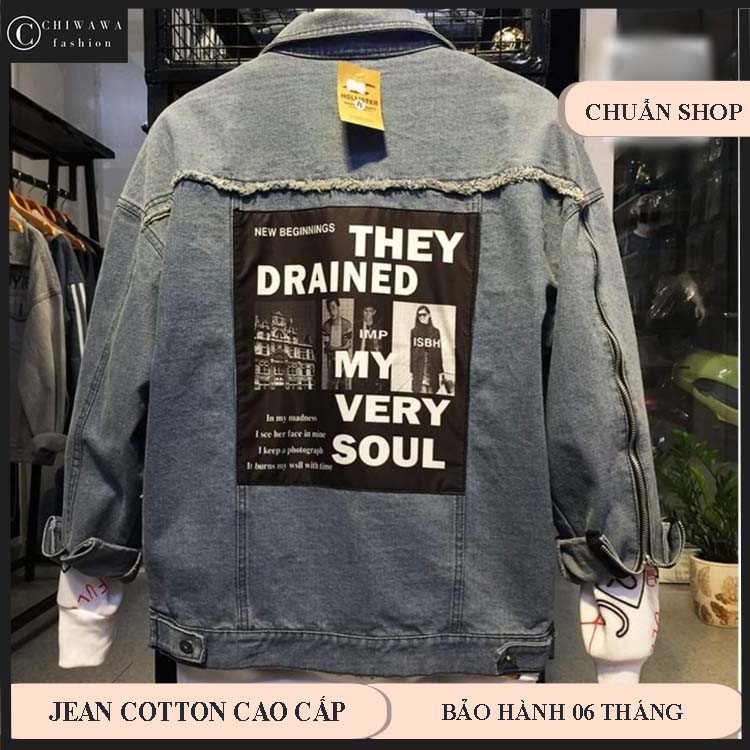 Áo Khoác Jeans Nữ In Cool tone Nhạt TCS06 - MUA NGAY