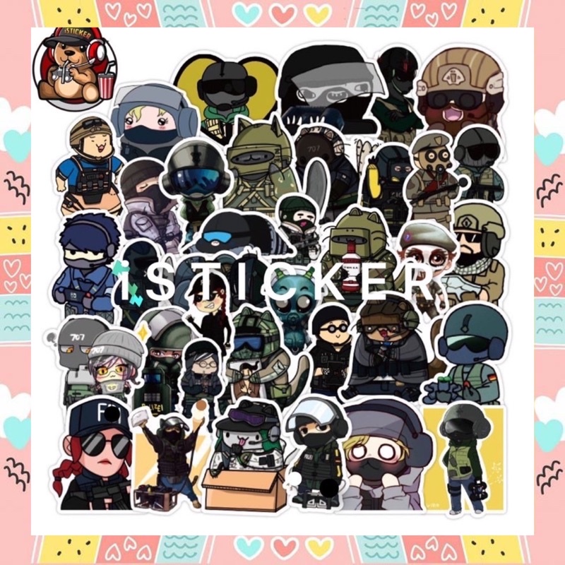 Sticker dễ thương hình dán gameonline CS GO chống thấm nước dán mũ nón bảo hiểm, điện thoại, laptop