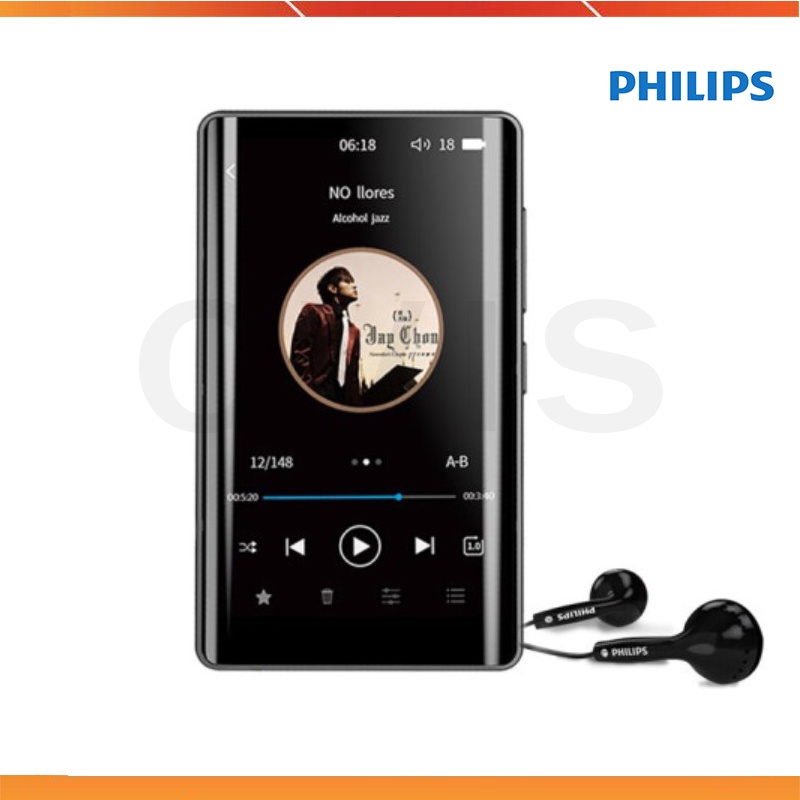Philips SA5016 - Máy Nghe Nhạc MP3/MP4 Full Cảm Ứng, Hỗ Trợ Bluetooth 5.0, Có Loa Ngoài (16GB)