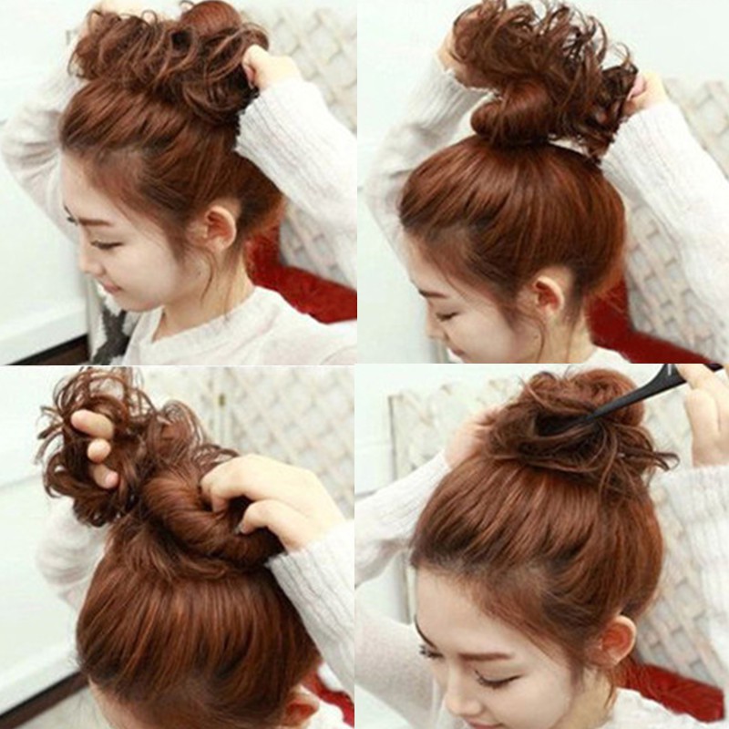 Búi tóc xoăn giả độc đáo cho nam và nữ