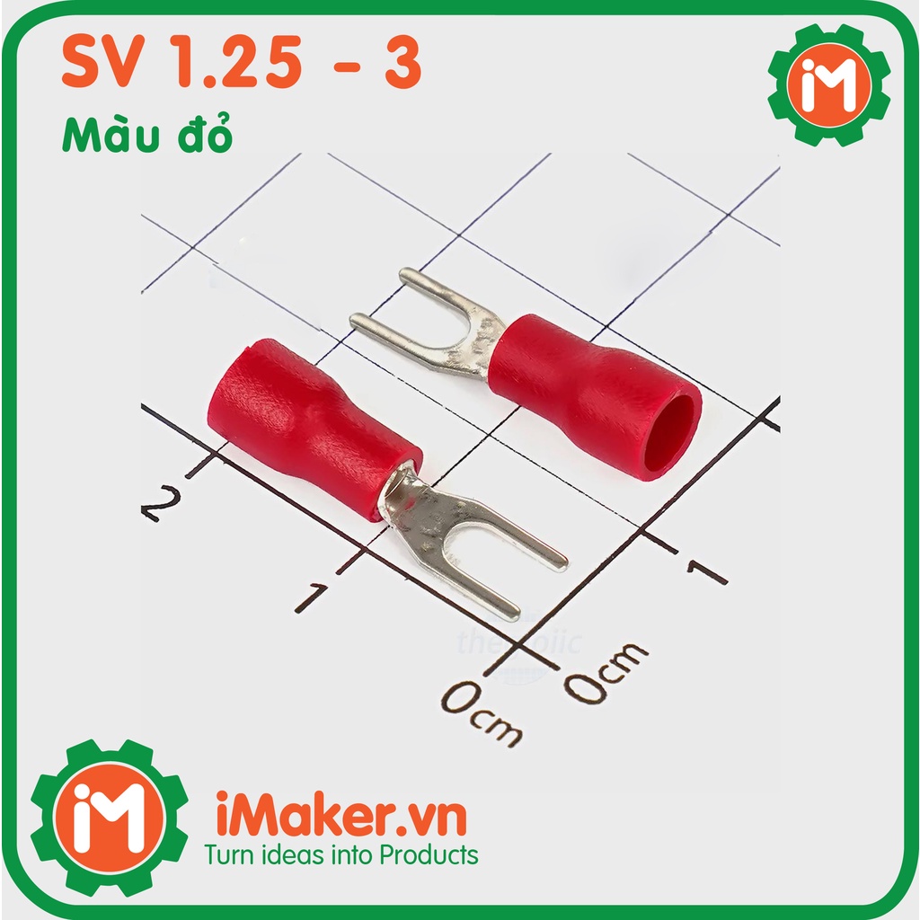 Đầu cos chữ y  - Đầu cos 1.25-3 nhiều màu sắc - Đỏ Vàng Xanh Đen